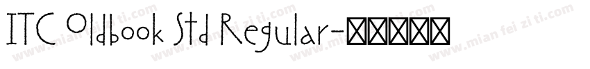 ITC Oldbook Std Regular字体转换
